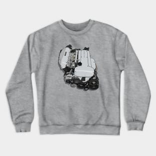 4AGE silvertop twincam 20v engine (AE86) Crewneck Sweatshirt